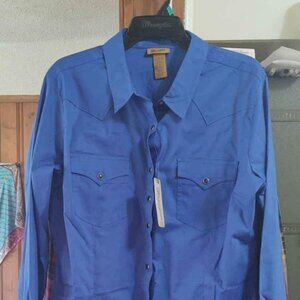 NWT Wrangler Snap Western Performance shirt